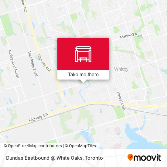 Dundas Eastbound @ White Oaks map