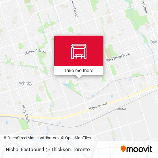 Nichol Eastbound @ Thickson map