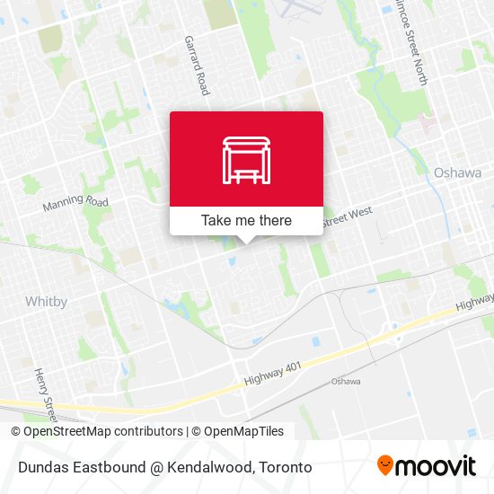 Dundas Eastbound @ Kendalwood map