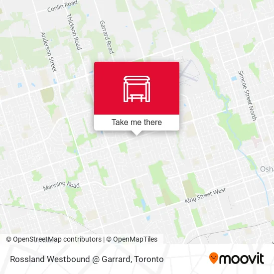 Rossland Westbound @ Garrard map