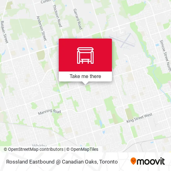 Rossland Eastbound @ Canadian Oaks map