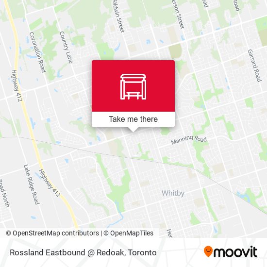 Rossland Eastbound @ Redoak map