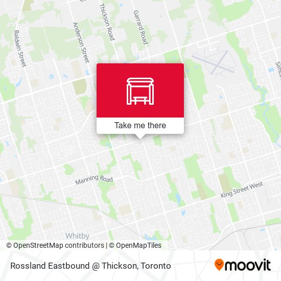 Rossland Eastbound @ Thickson map