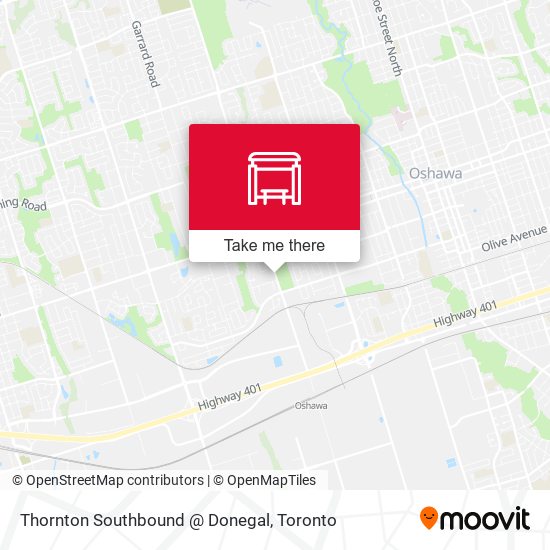 Thornton Southbound @ Donegal map