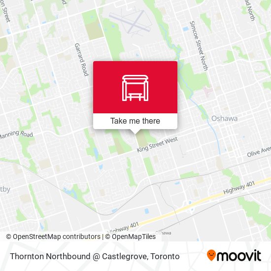 Thornton Northbound @ Castlegrove map