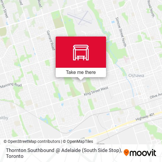 Thornton Southbound @ Adelaide (South Side Stop) map