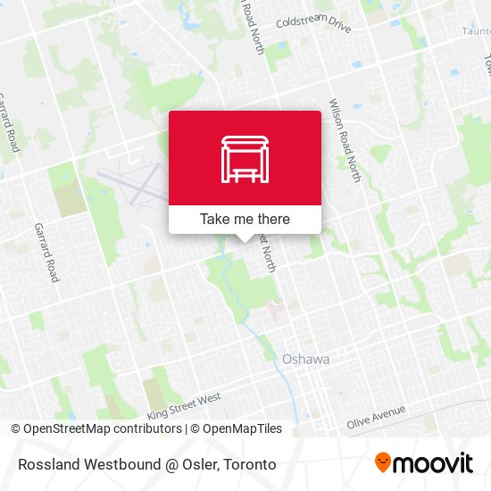 Rossland Westbound @ Osler map