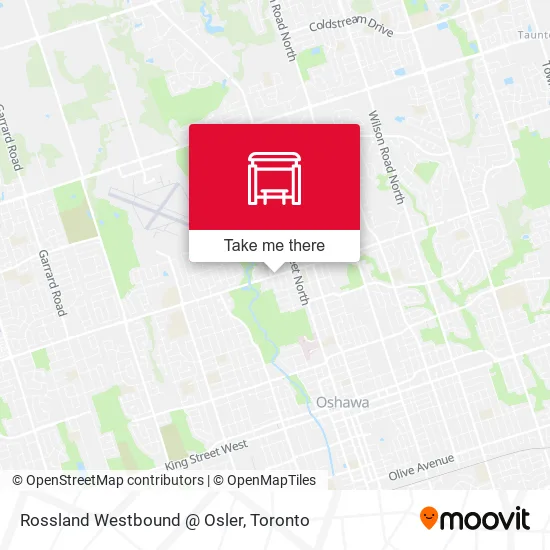 Rossland Westbound @ Osler map