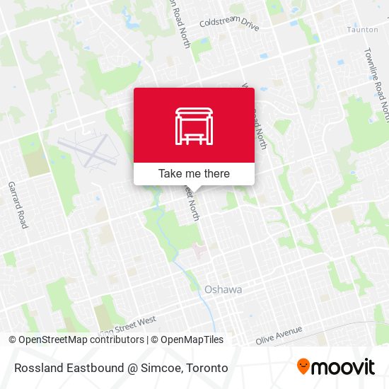 Rossland Eastbound @ Simcoe map