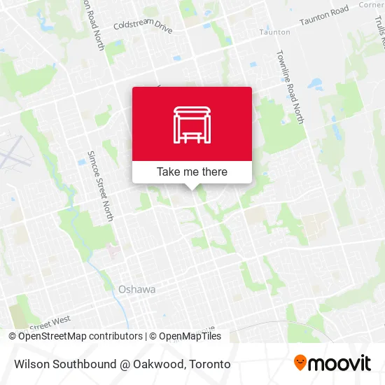 Wilson Southbound @ Oakwood map