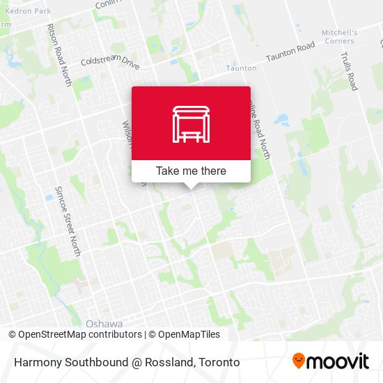 Harmony Southbound @ Rossland map