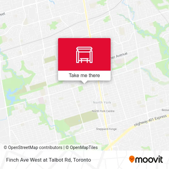 Finch Ave West at Talbot Rd plan