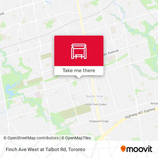 Finch Ave West at Talbot Rd plan