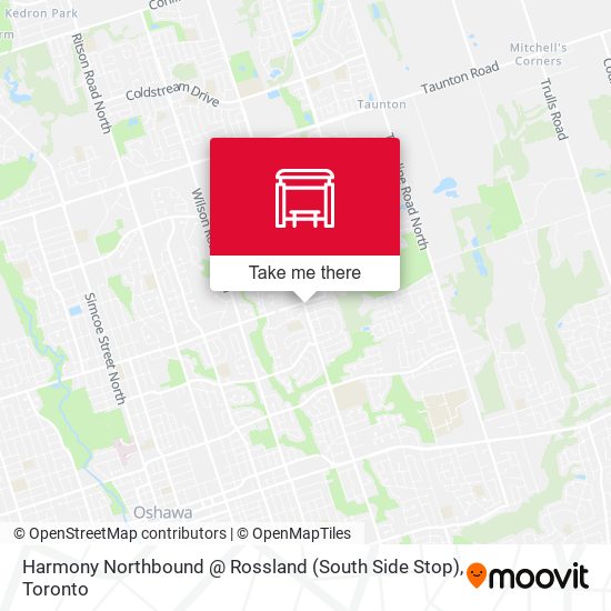 Harmony Northbound @ Rossland (South Side Stop) map