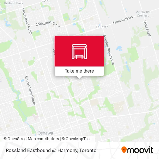 Rossland Eastbound @ Harmony map