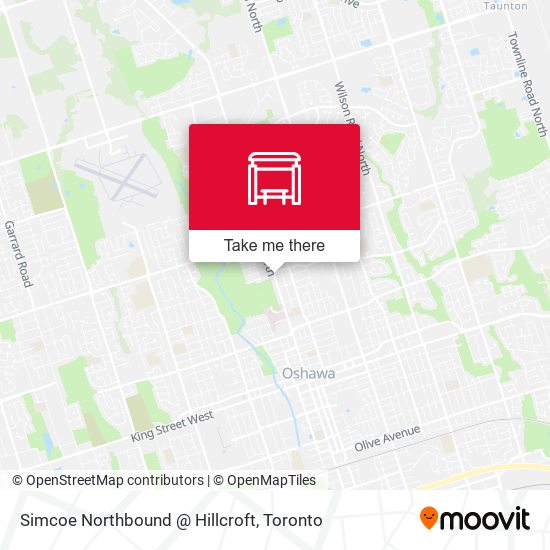 Simcoe Northbound @ Hillcroft map
