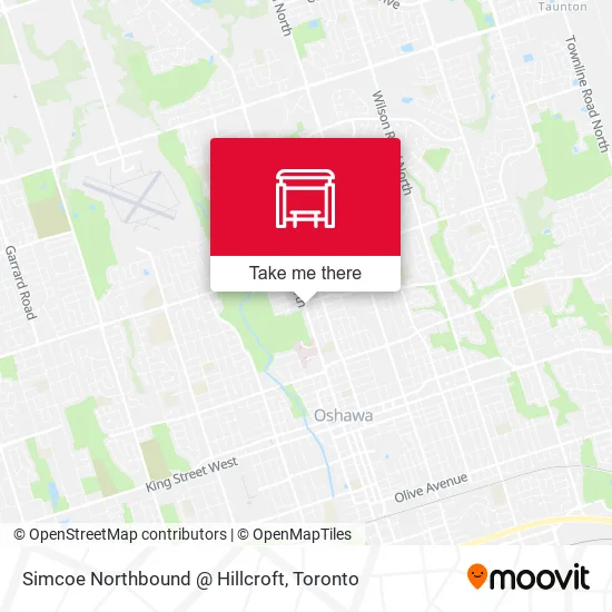 Simcoe Northbound @ Hillcroft map