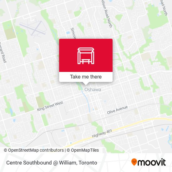 Centre Southbound @ William map
