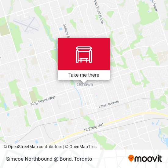Simcoe Northbound @ Bond map