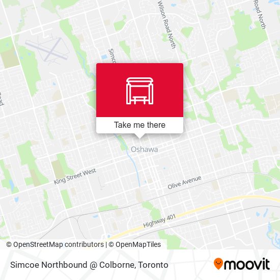 Simcoe Northbound @ Colborne map