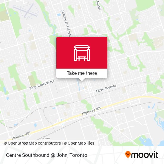 Centre Southbound @ John map