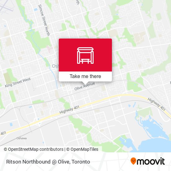 Ritson Northbound @ Olive map