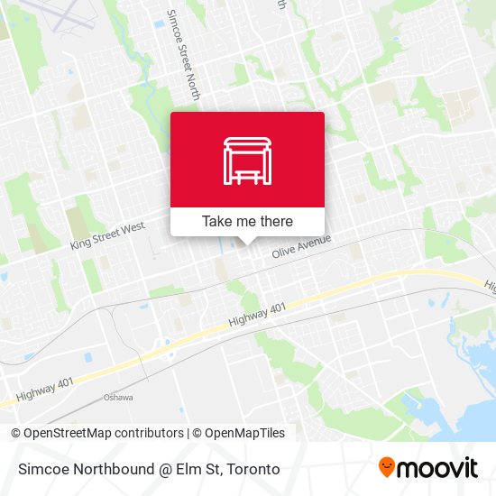 Simcoe Northbound @ Elm St map