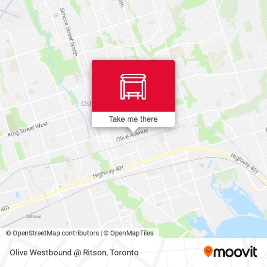 Olive Westbound @ Ritson map