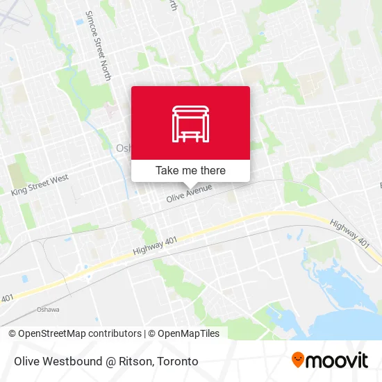 Olive Westbound @ Ritson map