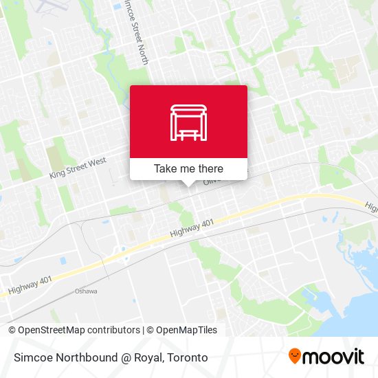 Simcoe Northbound @ Royal map