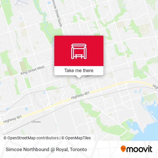 Simcoe Northbound @ Royal map
