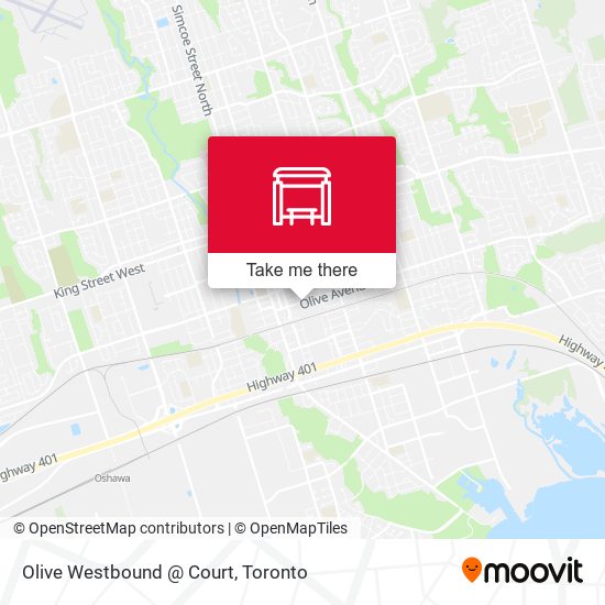 Olive Westbound @ Court map