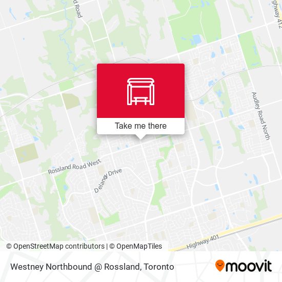 Westney Northbound @ Rossland map