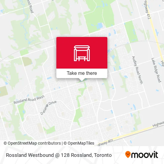 Rossland Westbound @ 128 Rossland map