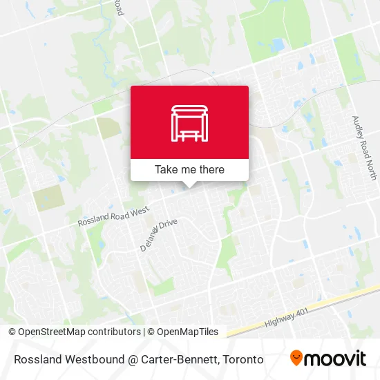 Rossland Westbound @ Carter-Bennett map