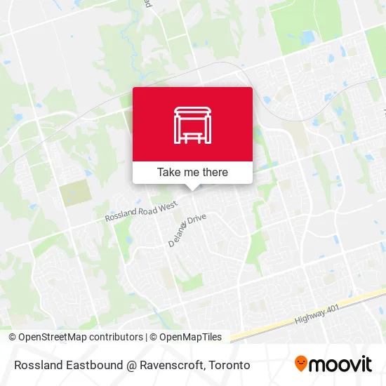 Rossland Eastbound @ Ravenscroft map