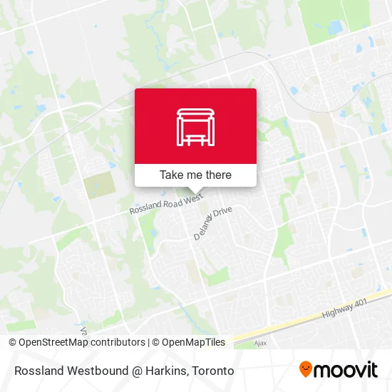 Rossland Westbound @ Harkins map