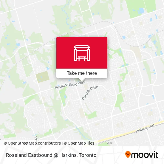 Rossland Eastbound @ Harkins map