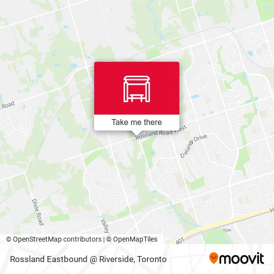 Rossland Eastbound @ Riverside map