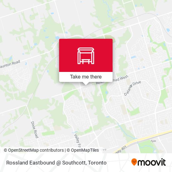 Rossland Eastbound @ Southcott map