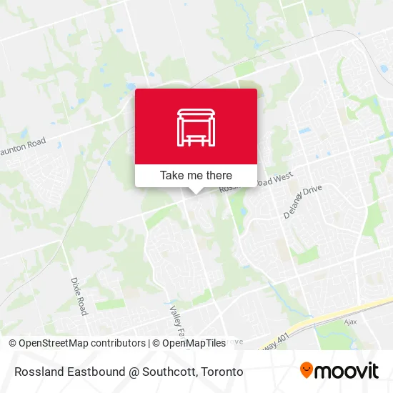Rossland Eastbound @ Southcott map