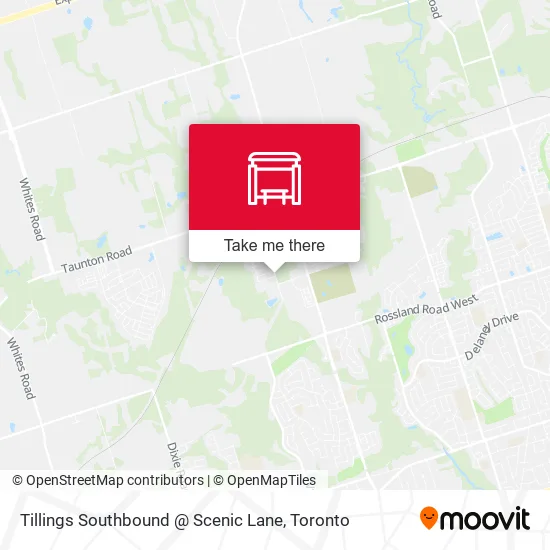 Tillings Southbound @ Scenic Lane map
