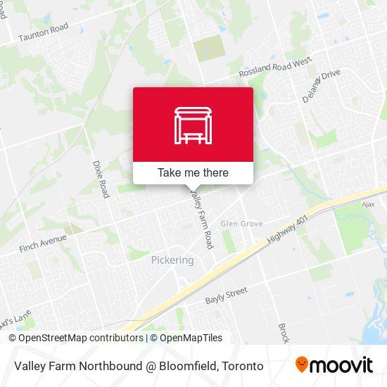 Valley Farm Northbound @ Bloomfield map
