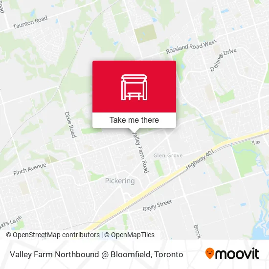 Valley Farm Northbound @ Bloomfield map