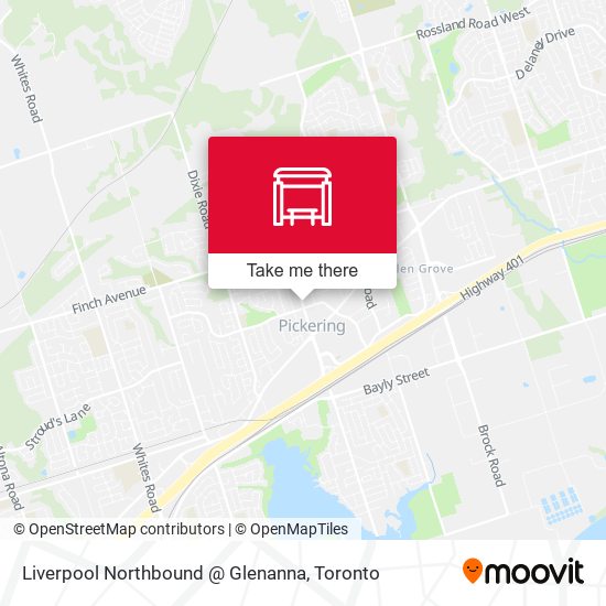 Liverpool Northbound @ Glenanna map