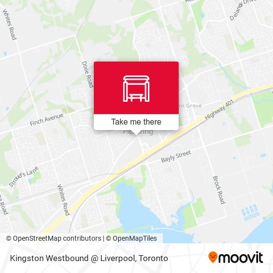Kingston Westbound @ Liverpool map