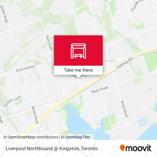 Liverpool Northbound @ Kingston map