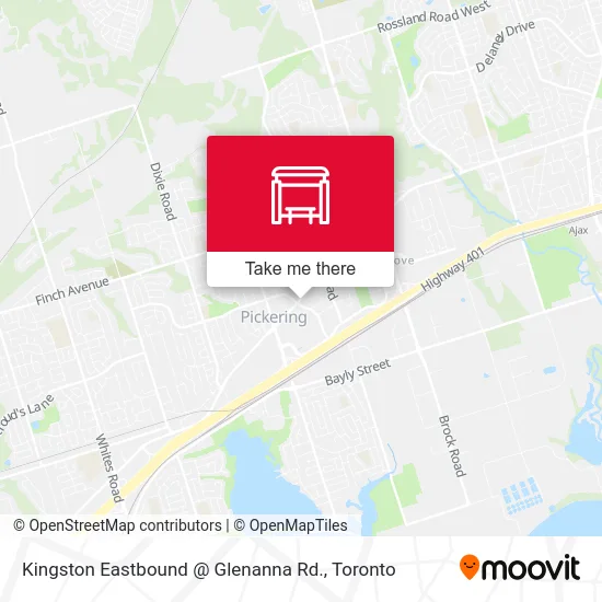 Kingston Eastbound @ Glenanna Rd. map