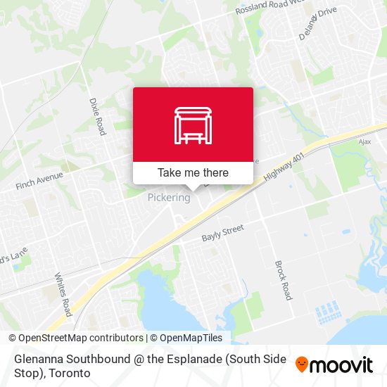 Glenanna Southbound @ the Esplanade (South Side Stop) map