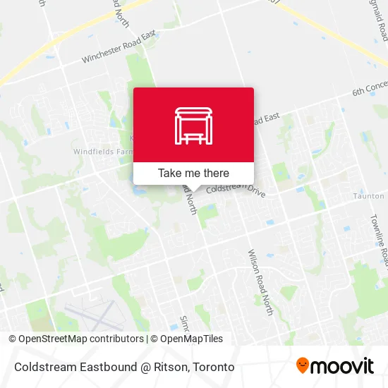 Coldstream Eastbound @ Ritson map